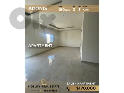 Apartment for sale in Adonis CA8 شقة للبيع في أدونيس Apartment for sale in Adonis CA8 شقة للبيع في أدونيس