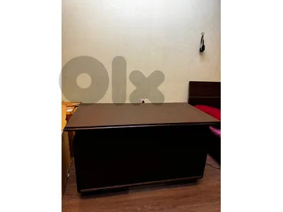 Heavy High-Quality Wooden Office Desk with Drawers