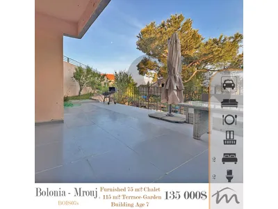 Bolonia-Mrouj | Furnished-Decorated 75m² Flat + 115m² Garden-Terrace