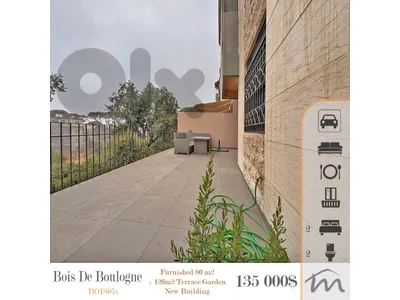 Bolonia-Mrouj | Furnished-Decorated 75m² Flat + 115m² Garden-Terrace