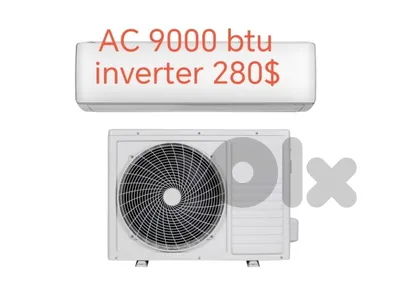 AC 9000 btu inverter 280$