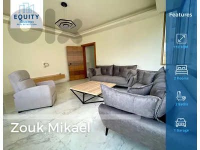 Furnished 110SQM Apartment For Rent In Zouk Mikaelشقة للإيجار#RK43126