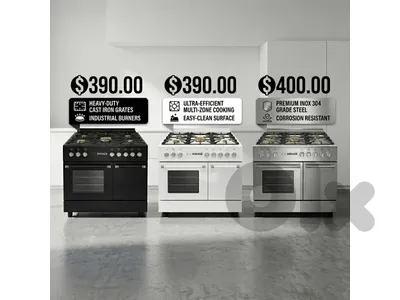 Premium MIRAGE 90 CM Cookers – Heavy-Duty Cast Iron Series