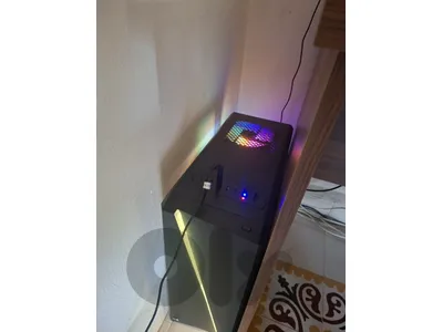 pc with monitor keyboard and mouse gaming