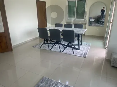 dining table with 6 chairs and one tv unit