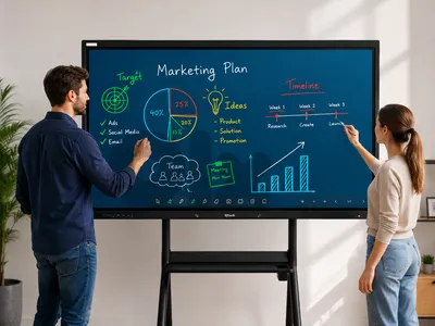 IQTouch 65” Interactive Smart Board TE1100 Pro + Original Stand