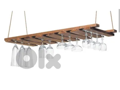 Bar sealing wine glass holder with 4 spots light