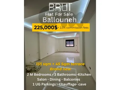 135 sqm +45 sqm Apartment for sale in Ballouneh