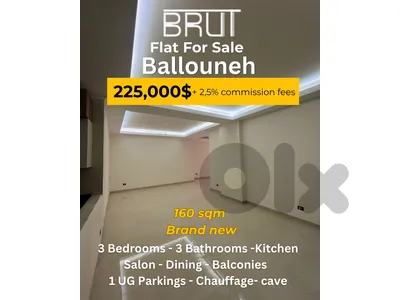 160 sqm Apartment for sale in Ballouneh - Brand new