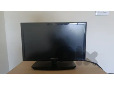 very clean office tv
