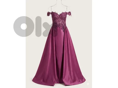 Stunning Plum Formal Dress / فستان سهرة لقطة