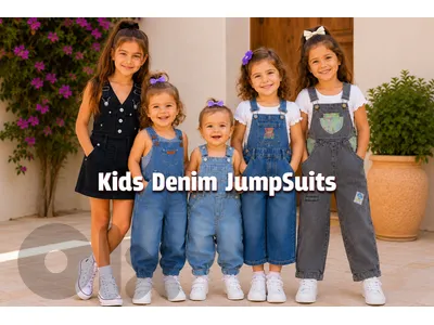 Kids European Denim JumpSuits