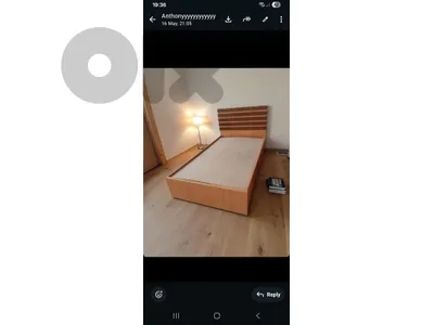 تخت شبه جديد موجود مفروشات