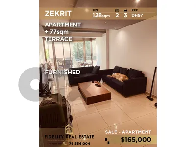 Apartment for sale in Zekrit DH97 شقة للبيع في زكريت