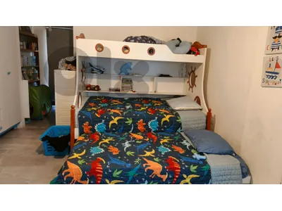 kids three beds with latter