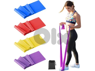 Elastic Bodybuilding Band with 4 Levels of Strength with Storage Bag