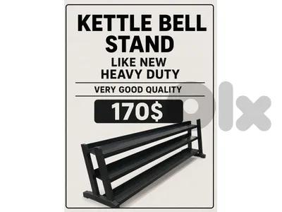 Kettle bell stand like new heavy duty very good quality