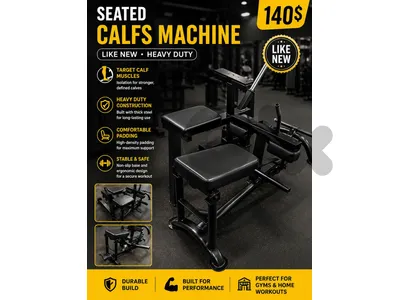 Seated calfs machine like new heavy duty
