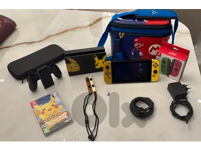 Limited Edition Nintendo Switch Pikachu Edition with screen protector