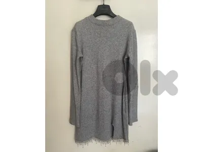 zara knit dress with rhinestones