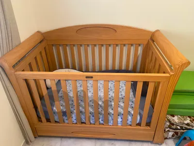 Love N Care Elite Regal Cot 3-in-1 Convertible Timber Bed with Storage