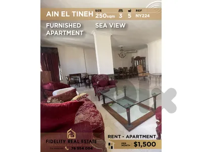 Apartment for rent in Ain EL Tineh NY224 شقة  للإيجار في عين التينة
