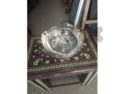 جاط نحاس مفضض كعب خشب