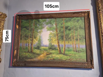 antique oil painting on canvas