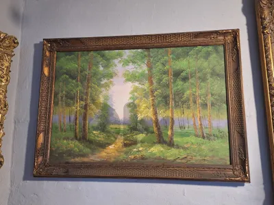 antique oil painting on canvas