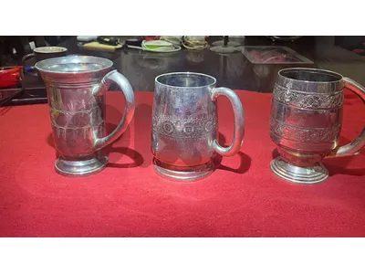 Vintage metal silver