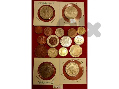 Various old 17 coins 1955-1990's Lot# C-701