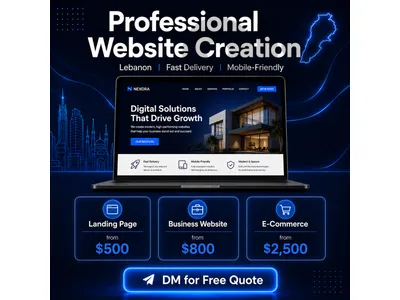 🌐 Website Creation – Professional Quality | Lebanon