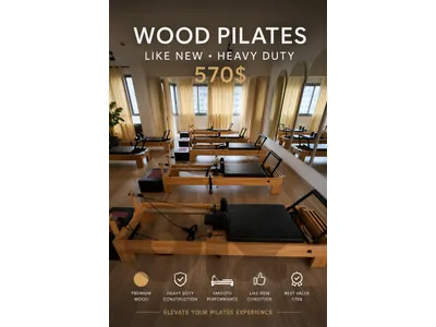 Wood Pilates like new heavy duty