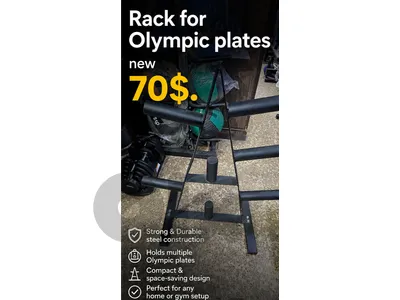 Rack for Olympic plates new