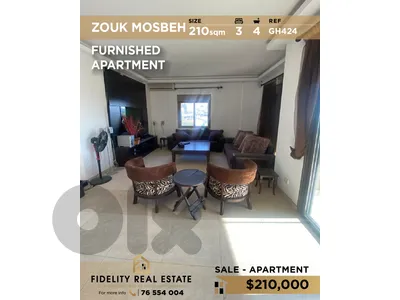 Apartment for sale in Zouk Mosbeh GH424 شقة  للبيع في زوق مصبح