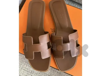 original hermes slippers like new