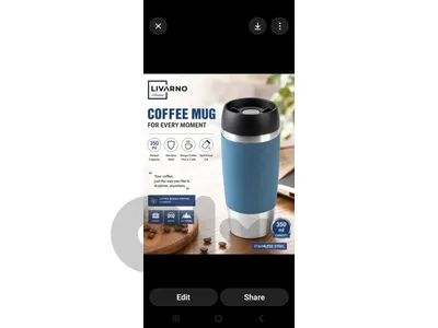 LIVARNO TRAVEL MUG - stainless steel , 350ml.