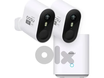aosu Security Cameras Wireless Outdoor Home System, True 2K HD Night Vision,