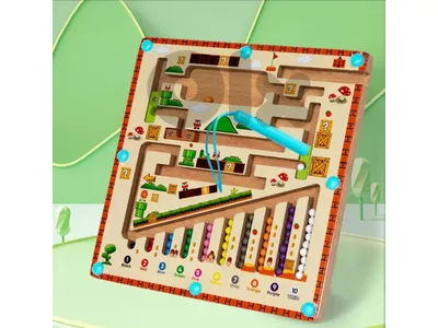 Montessori Bead sorting maze