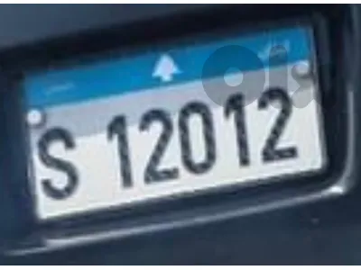 S 12012 car plate number