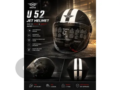 moto hlemet classic helmet