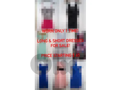 DRESSES FOR SALE! WORN 1 TIME ONLY!
