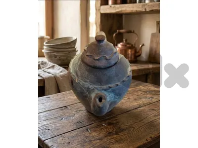 Rare Antique Style Handmade Clay Teapot إبريق شاي فخاري نادر على الطراز الأثري القديم