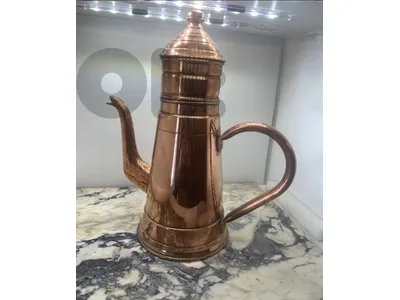 Copper Coffee/Tea Pot with Strainer Elegant  إبريق قهوة شاي نحاسي قديم