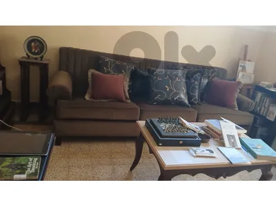 large sofa , 2 arrm chars, 4 antique chairs +desk, 4 dining chairs, 1 book drawer, kitchen closet , inverter refrigirator , diert motor washing machine