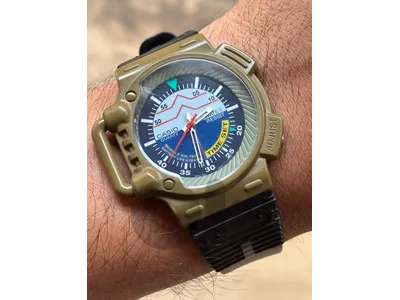 Ultra Rare Vintage Casio MQN-10 Watch (Module QW-705) - Military Style