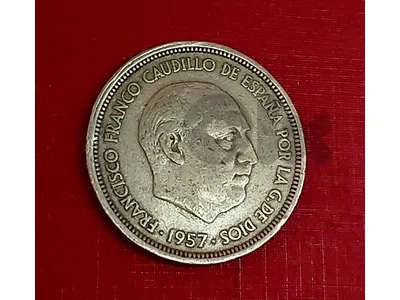 Spain 50 Pesetas 1957 King Franco