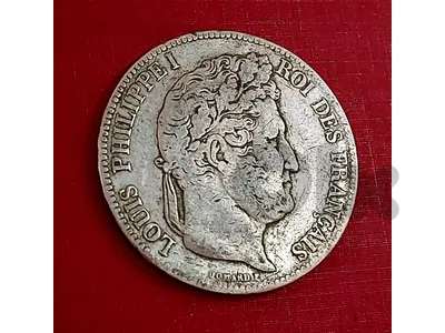 France 1832 Silver 5 Francs Louis Philipe I (Domard)