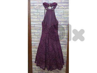 Elegant Burgundy Lace Cocktail Dress