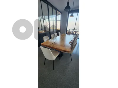 solid wood table and chairs